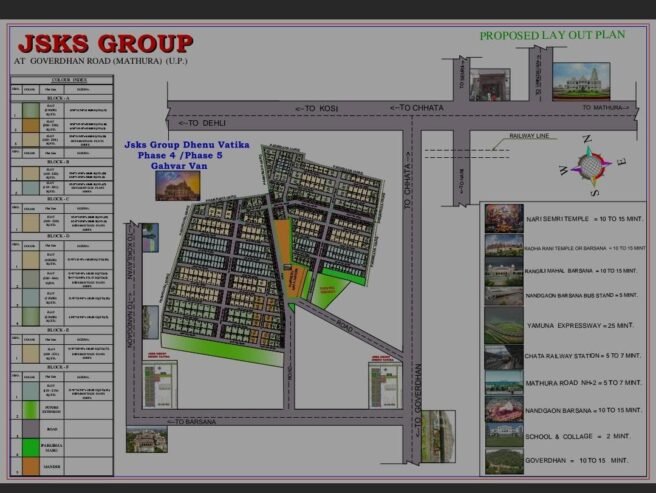 Chhata Ploting All size plot available in chhata government road near railway station chhata